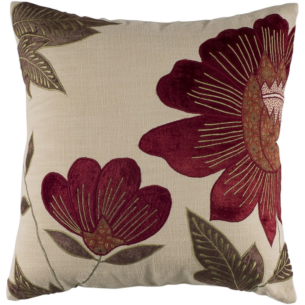 Brown/Rust Rizzy Home T-2123 18-Inch by 18-Inch Decorative Pillows Brown/Rust Rizzy Home T-2123 18-Inch by 18-Inch Decorative Pillows